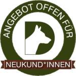 Badge "Angebot offen für Neukund*innen"